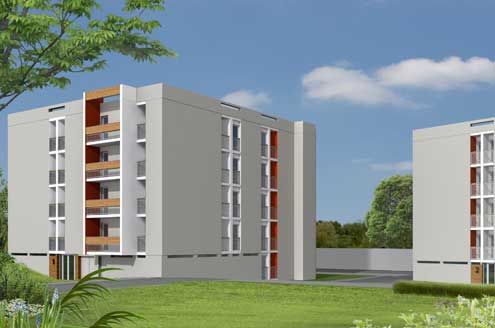 Retraitement architectural et polychromie de 2 résidences à Epernay